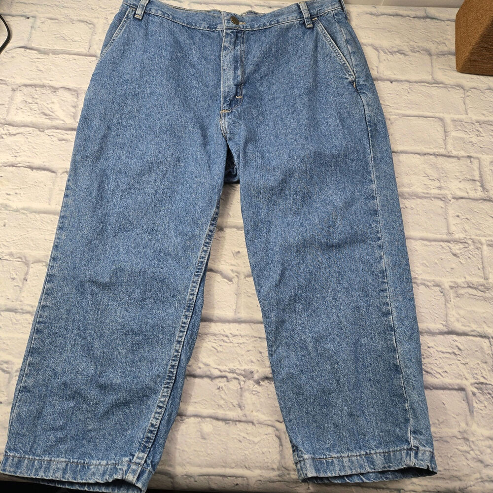 Vintage Wrangler for Women Capri Jeans size 12M 100% Cotton No Back Pockets